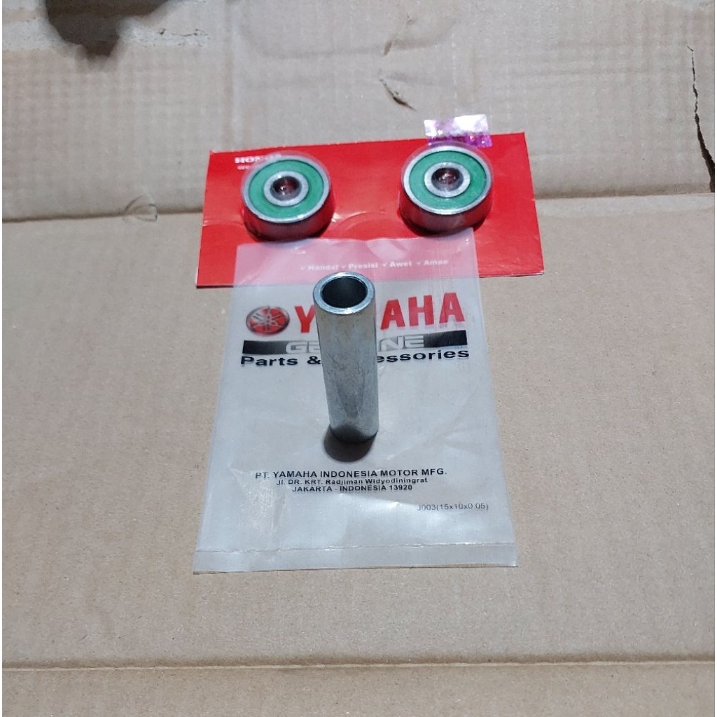 PAKET BOS BOSH BOSHING TENGAH RODA TROMOL BELAKANG SET BEARING LAHER KLAHER YAMAHA JUPITER Z OLD NEW