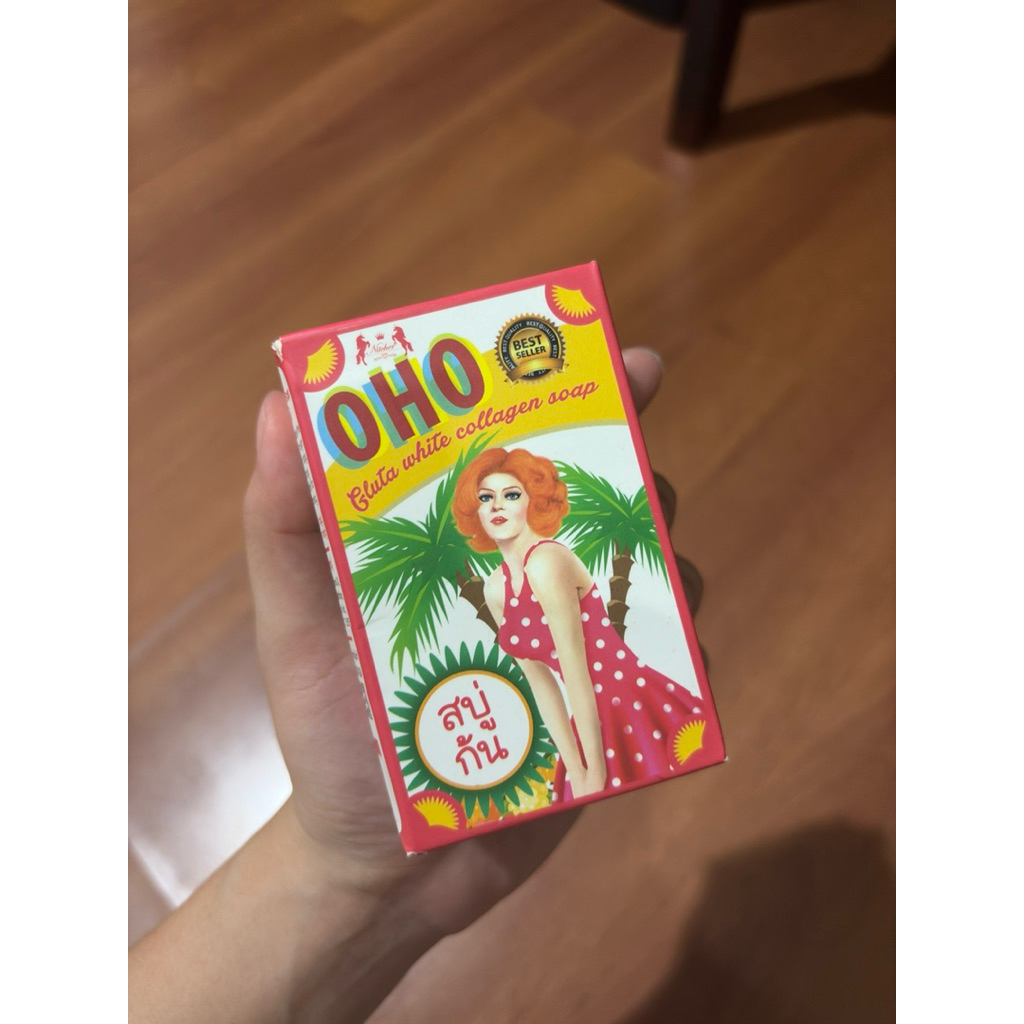 OHO gluta white collagen soap sabun whitening ori thailand