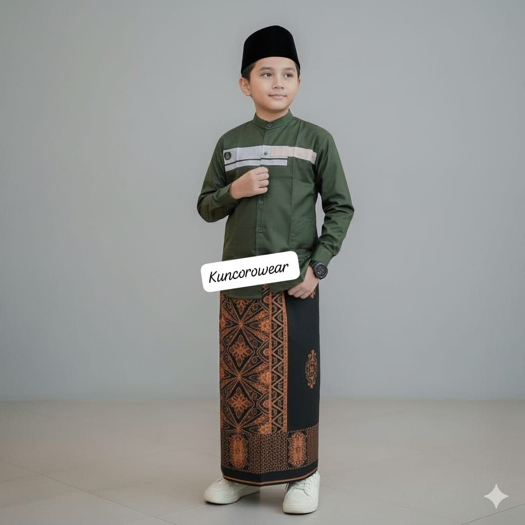 Sarung Koko SARKO Baju Koko Set Sarung Anak Laki-Laki-baju koko anak set sarung/outfit koko anak 1se
