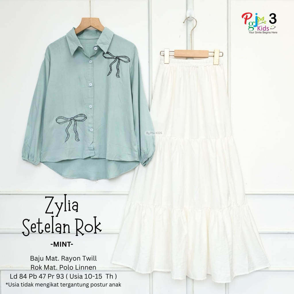 ZYLIA SETELAN ROK REMAJA BY PGJ KIDS ONE SET ROK ANAK REMAJA 10-15 TAHUN