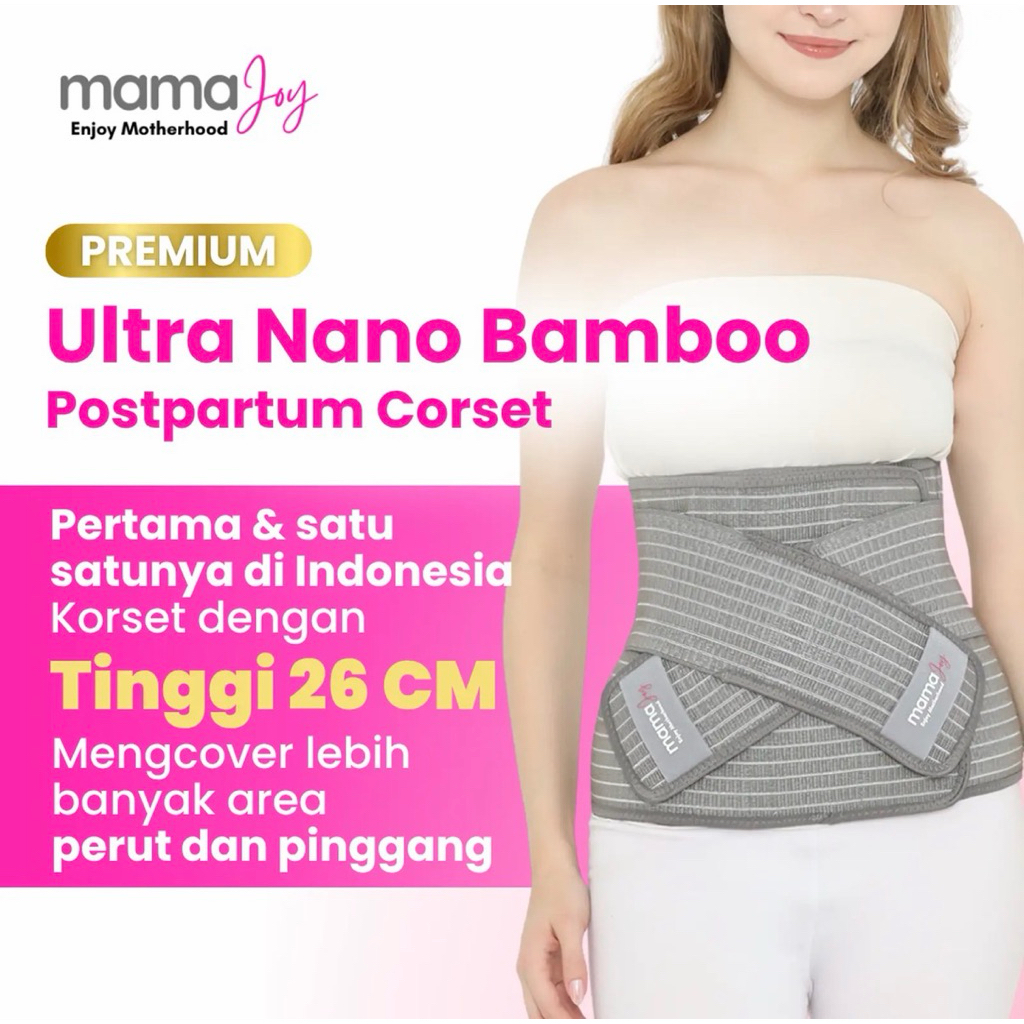 POSTPARTUM BELLY BAND MAMAJOY Korset Melahirkan Caesar SC Normal Korset Pasca Melahirkan Bamboo Mate