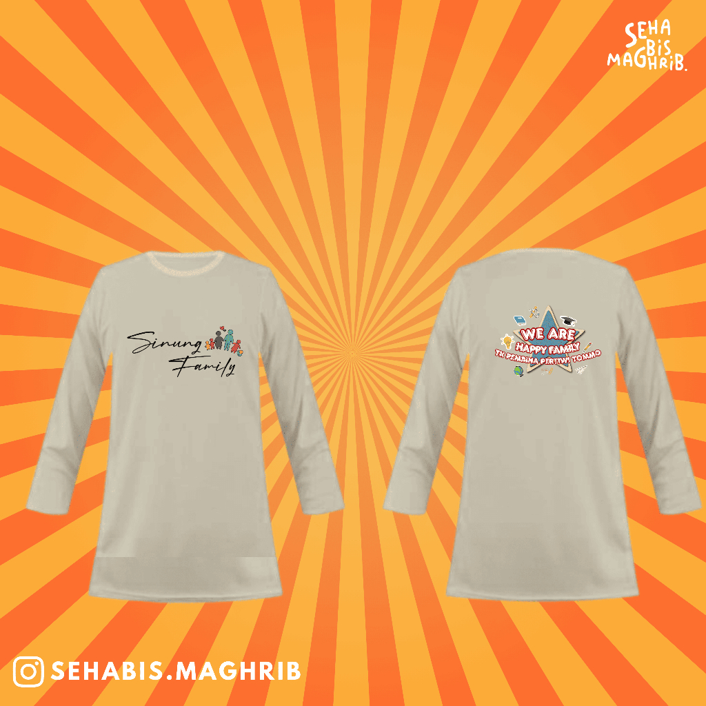 kaos tunik polos bebas desain bahan katun combed panjang muslimah