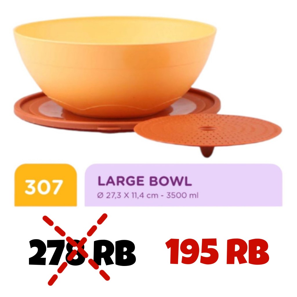 TULIPWARE LARGE BOWL Mangkok Besar Tempat Nasi Wadah Adonan Kue