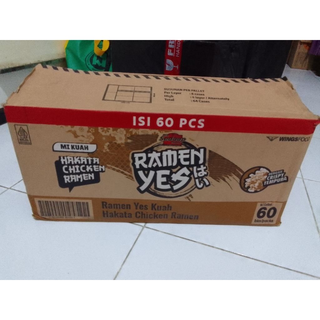 Mie Ramen 1 karton/dus 30pc, 60pcs