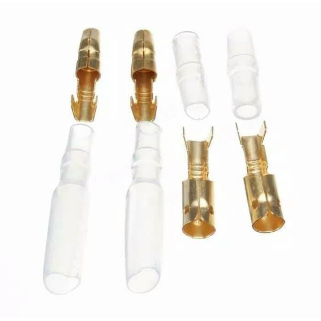 Soket Skun Bulat Kabel Motor Cowo Cewe + Cover Karet ( 100 Sett )