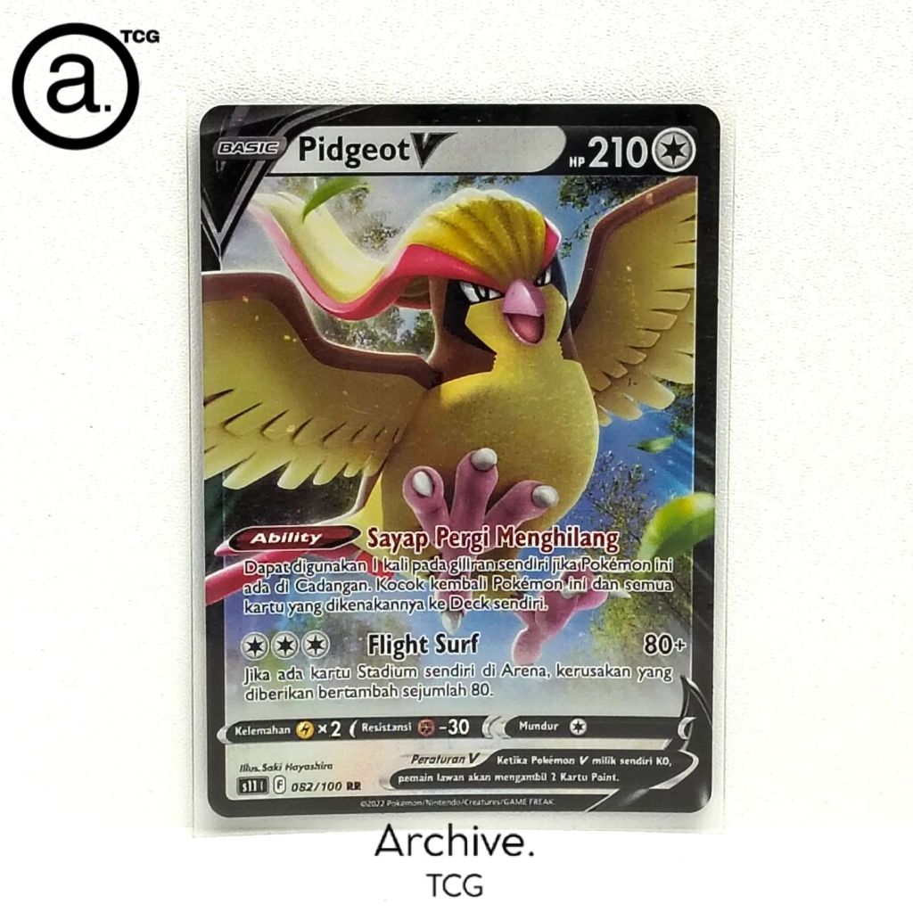 Pidgeot V (082/100) Pokemon Indonesia ~ Neraka Sirna S11