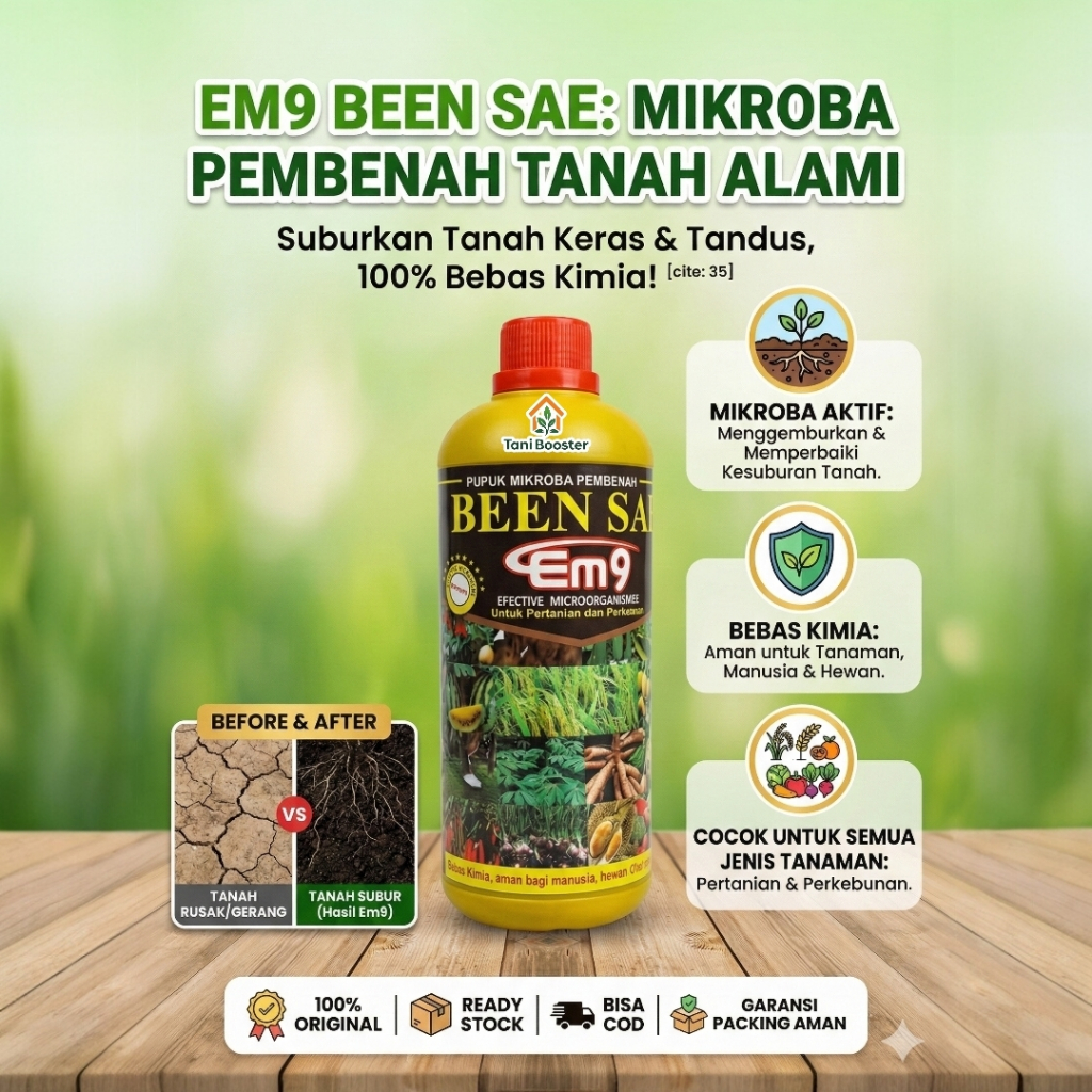 EM9 Super Dekomposer 1 Liter - Obat Pembuat Pupuk Kompos & Kandang Cepat Jadi