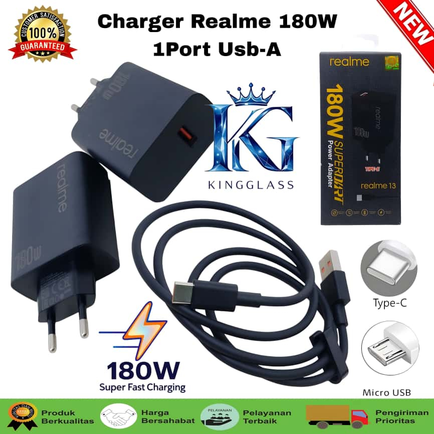 Charger Realme 13 5G 180W Superddart Support FastCharging super Vooc kompatible semua hp smartphone 