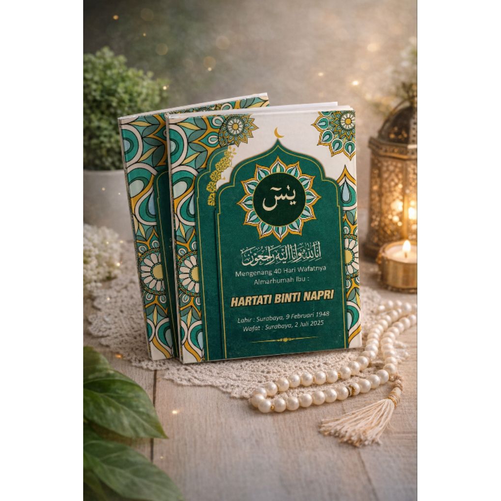 Buku Yasin dan Tahlil softcover custom | 40 hari | 100 hari | 1000 hari | harga terjangkau