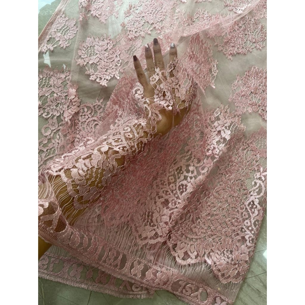 Kain kebaya brokat metalic premium