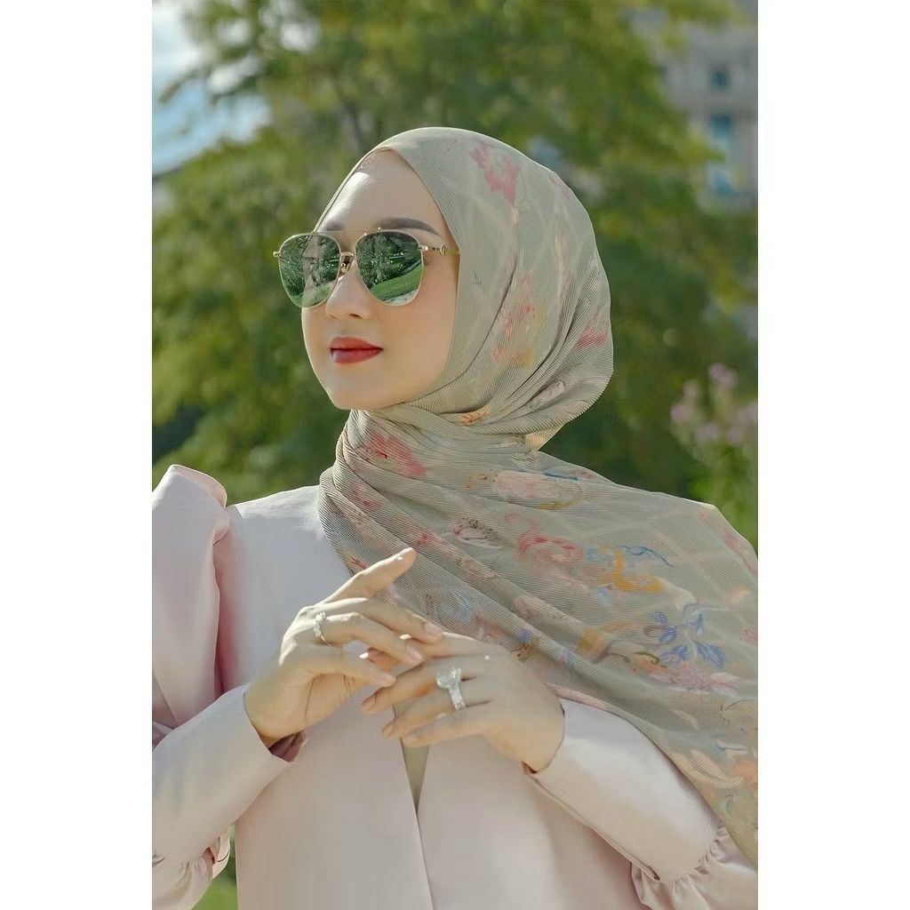 The Autograph Pleated Shawl - Dijon (Buttonscarves )