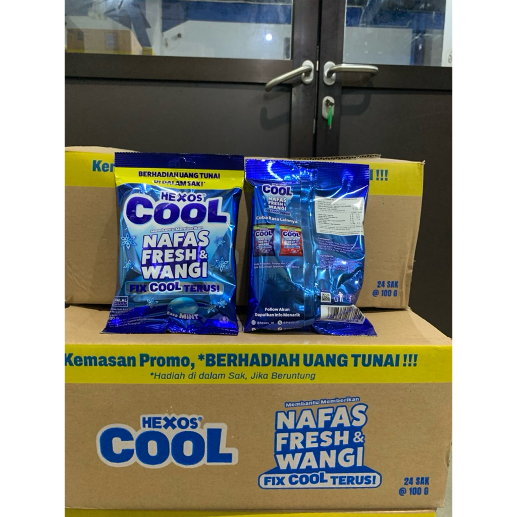 Permen Hexos Cool Rasa Mint Kemasan Sak.