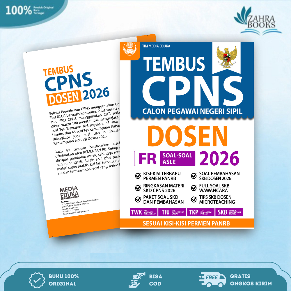 Buku Tembus Tes CPNS Dosen 2026 - Media Eduka