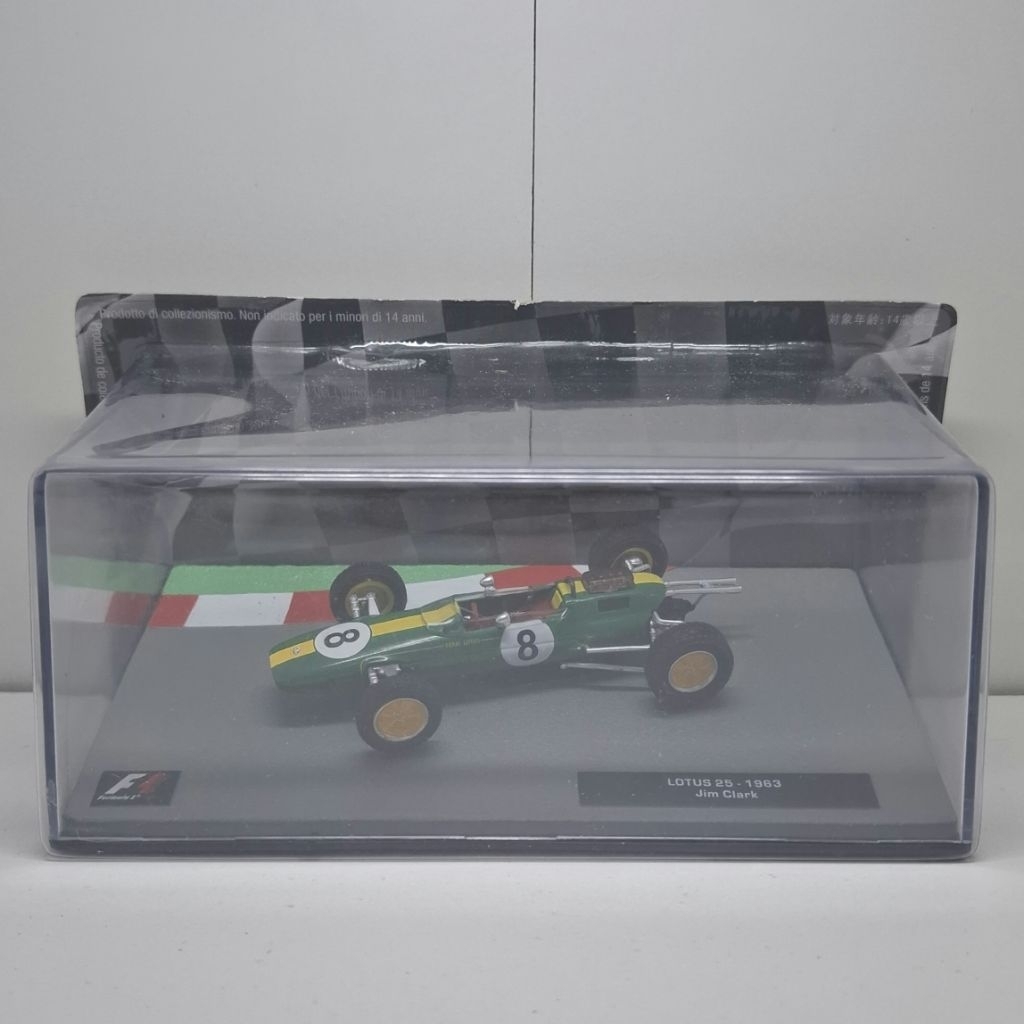 Diecast F1 Altaya Lotus 25 Jim Clark 1963 World Champion Skala 1:43