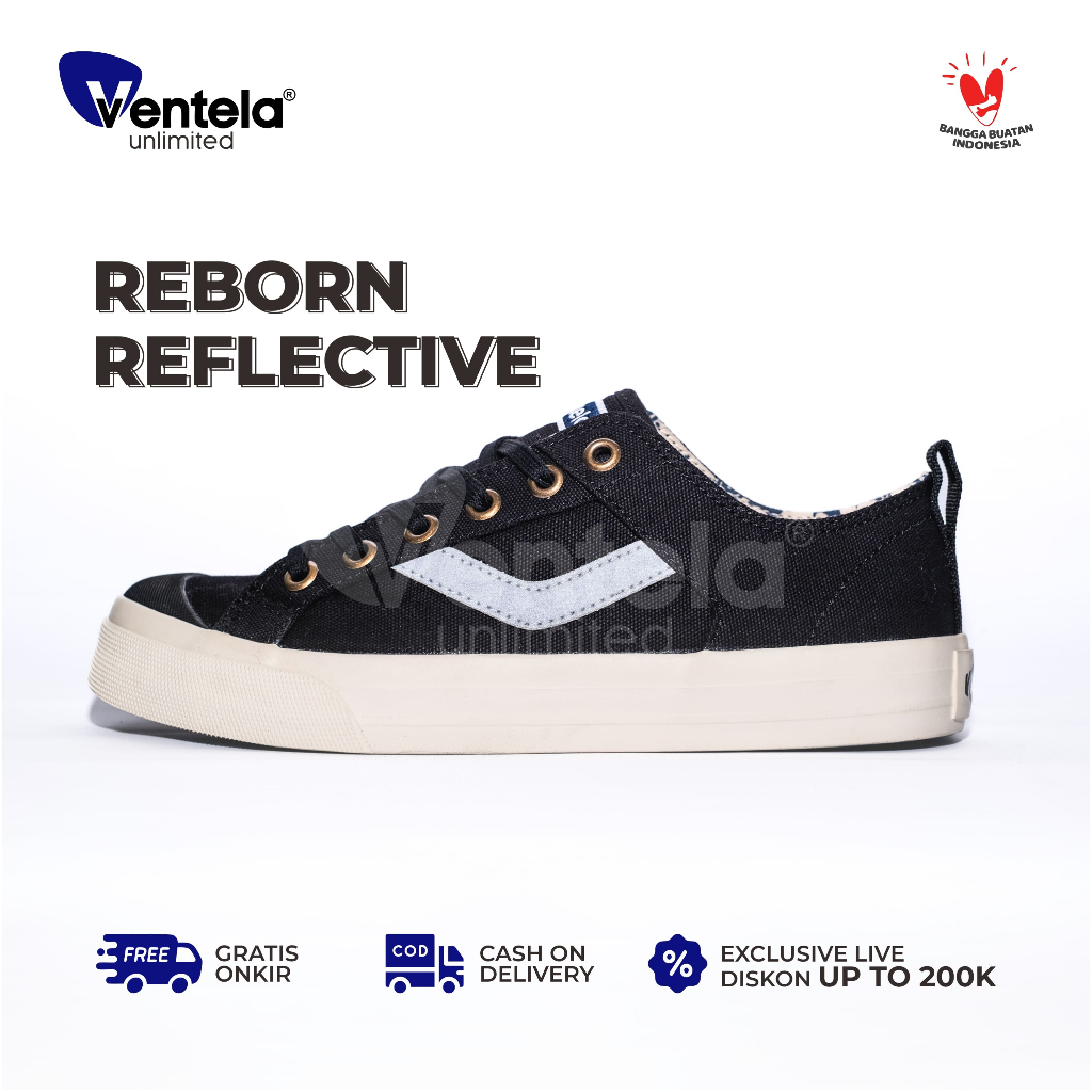 DISON Ventela Reborn Evil X Papa Gading All Is Well Sepatu Vantela Sneakers Low Kekinian