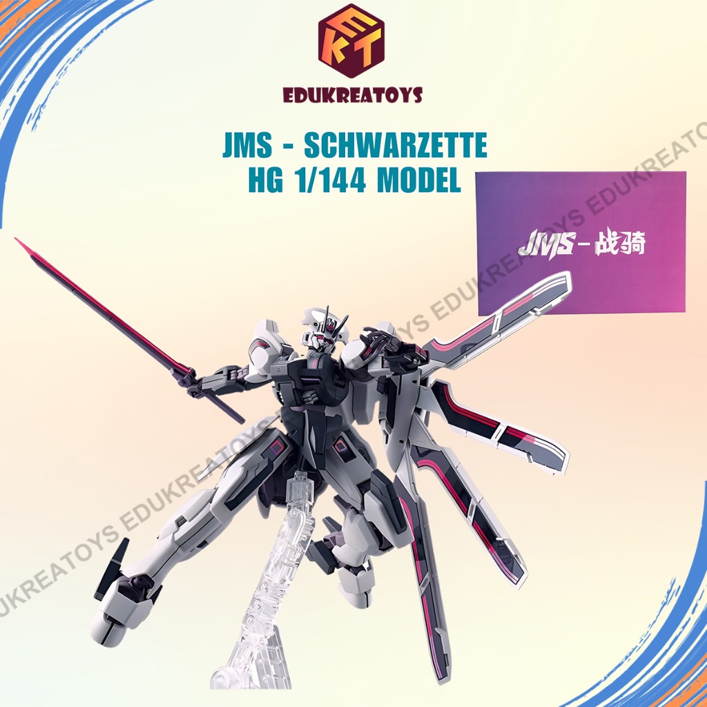 JMS Schwarzette Model Kit High Grade Mainan HG 1/144