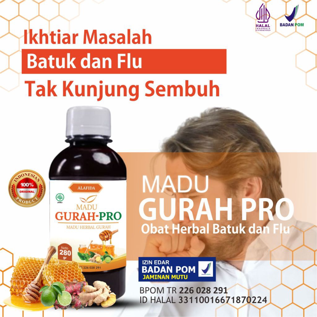 MADU GURAH PRO Obat Herbal Gurah Batuk