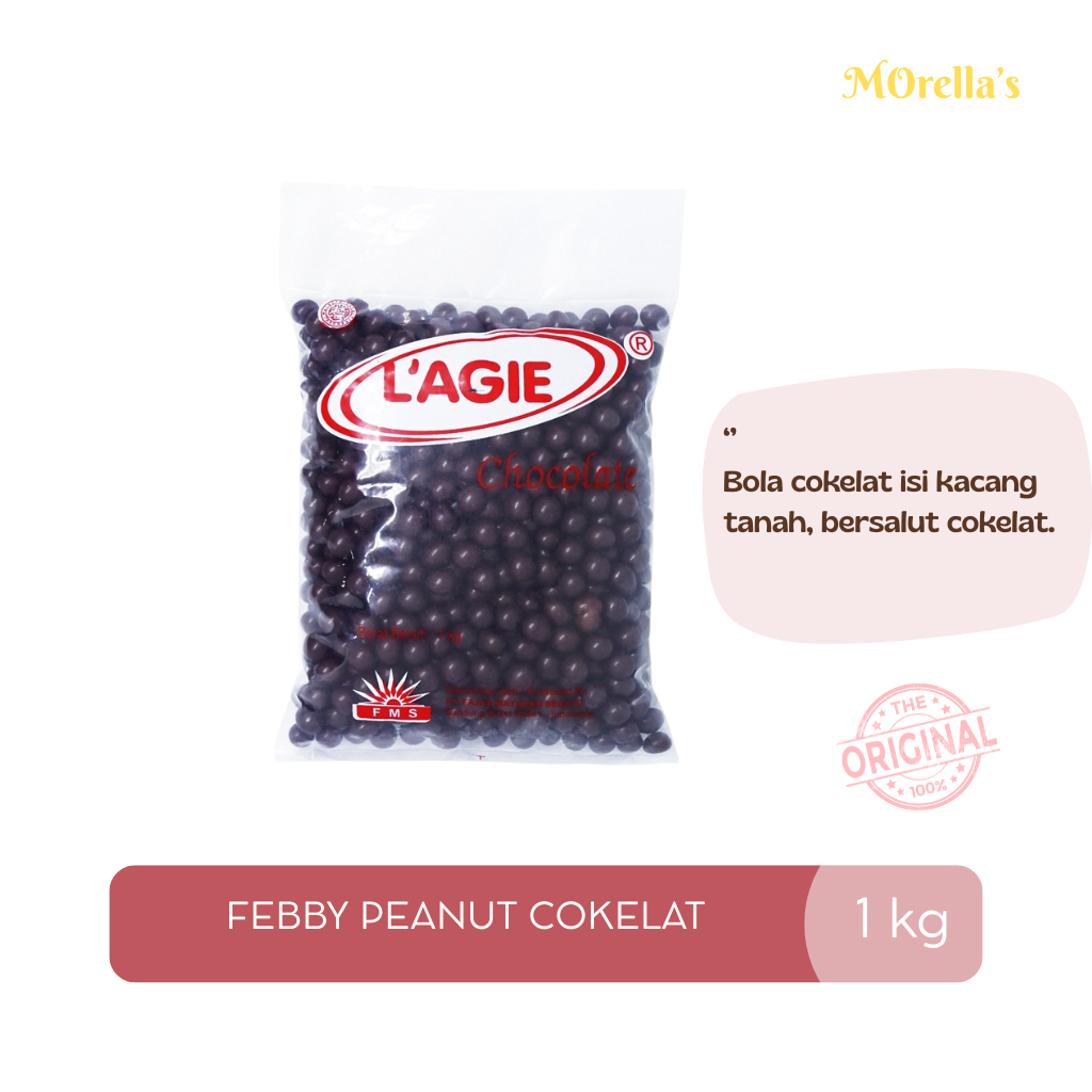 Lagie Coklat Kiloan Febby Peanut Cokelat 1kg