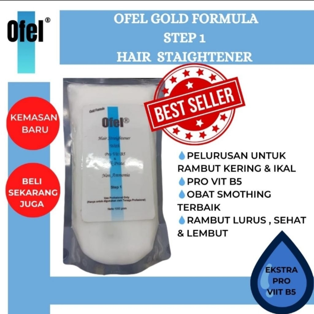 OFEL HAIR STRAIGHTENER GOLD FORMULA STEP 1 1000GRAM