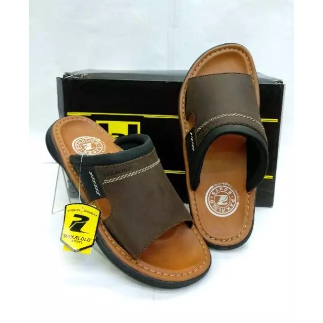 promo Sandal Pria Pakalolo 0873 Kulit