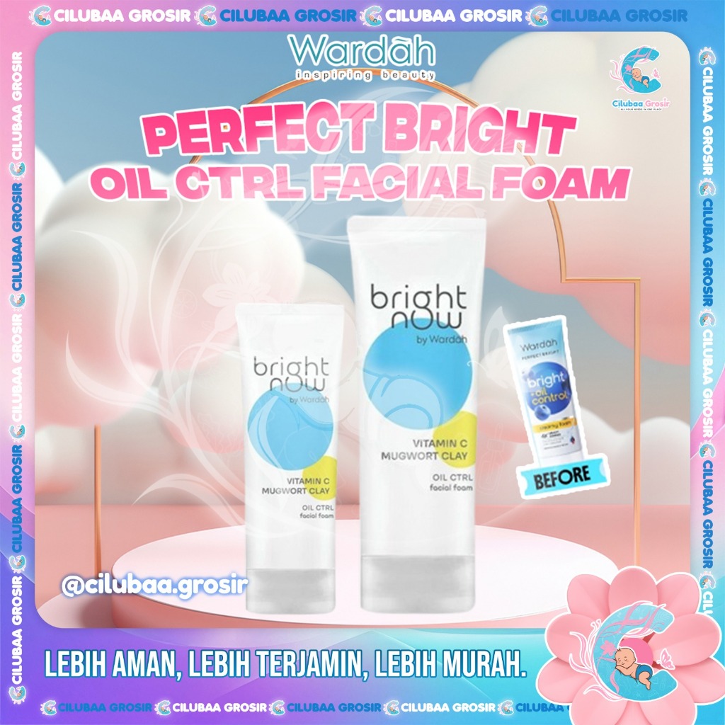 WARDAH Perfect Bright Creamy Foam Brigtening+Oil Control 50mL 100mL ||  Pembersih Wajah || Facial Wa