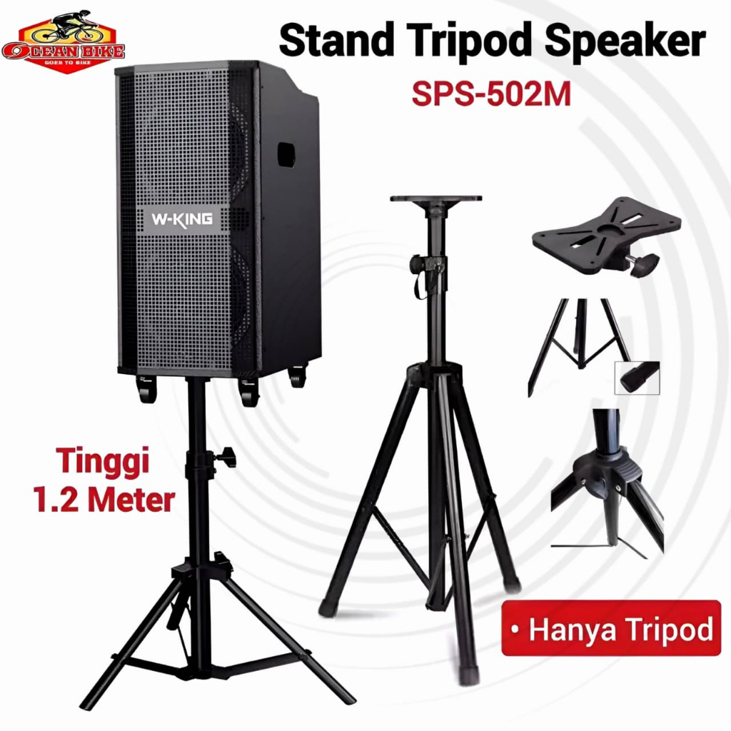 OCEANBIKE Stand Tripod Standing Kaki Tiang Speaker Aktif Pasif Multifungsi Universal