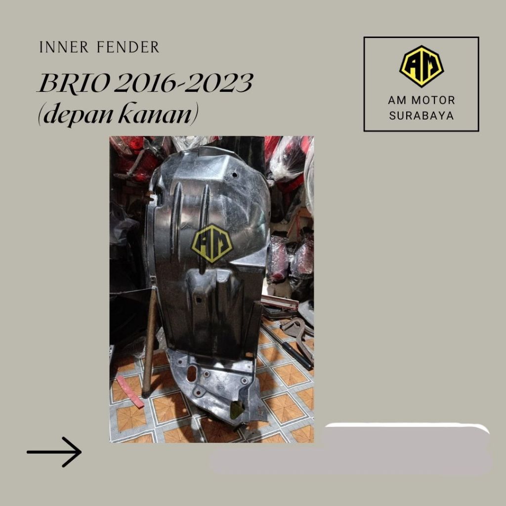 INNER FENDER BRIO 2016-2023 (depan kanan)