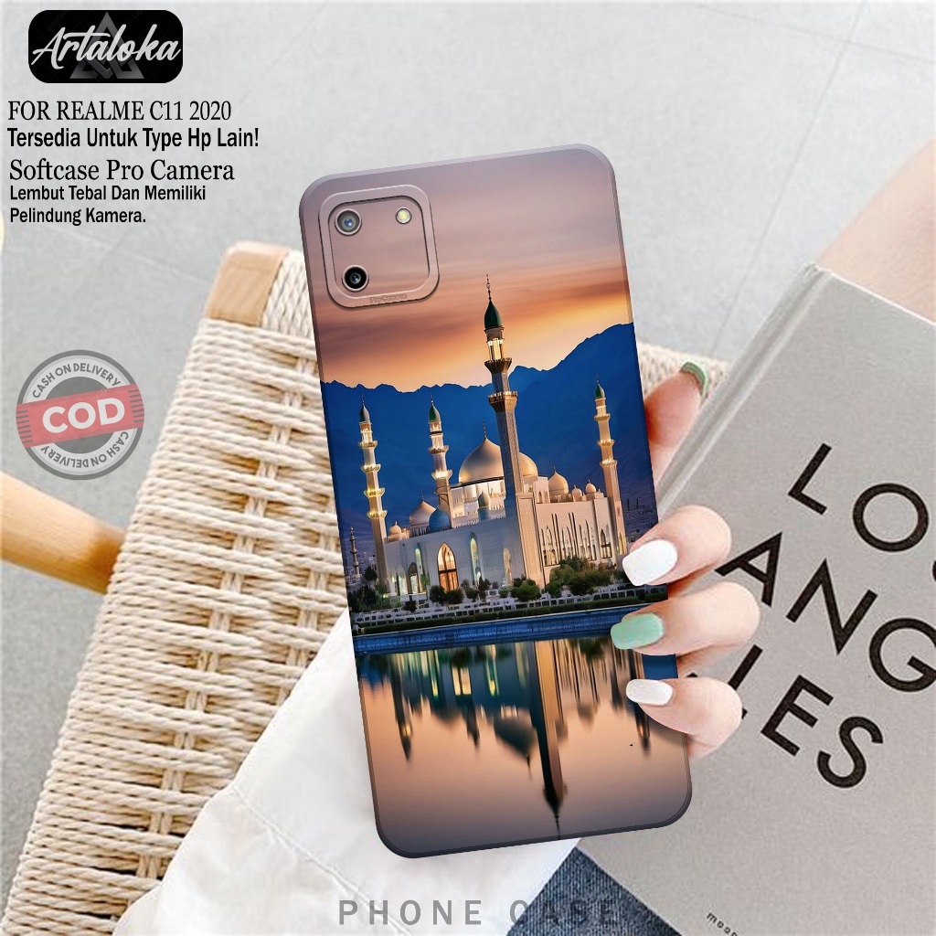 Softcase Hp Realme C11 2020 Fashion Case Masjid Case Realme C11 2020 Silikon TPU Pro Camera Casing R