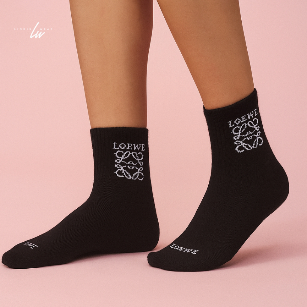 (3PSG) UK 35-45 KAOS KAKI LOEWE OLD SCHOOL UNISEX II SPORT KATUN SPANDEX PE TEBAL PREMIUM