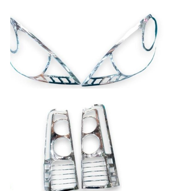 Garnish Lampu Depan Belakng Mobil Avanza Xenia Old 2004 - 2006 Chrome