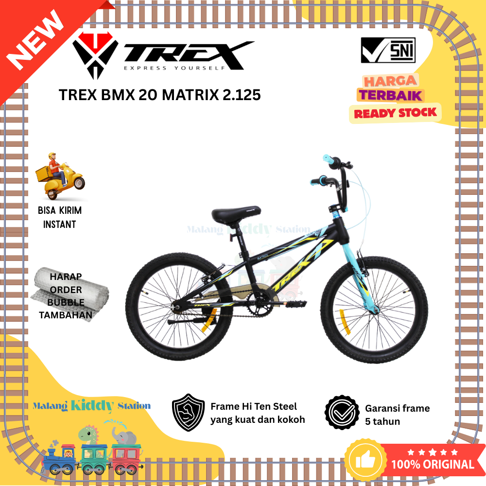 Sepeda Anak Laki TREX BMX 20 MATRIX 2.125
