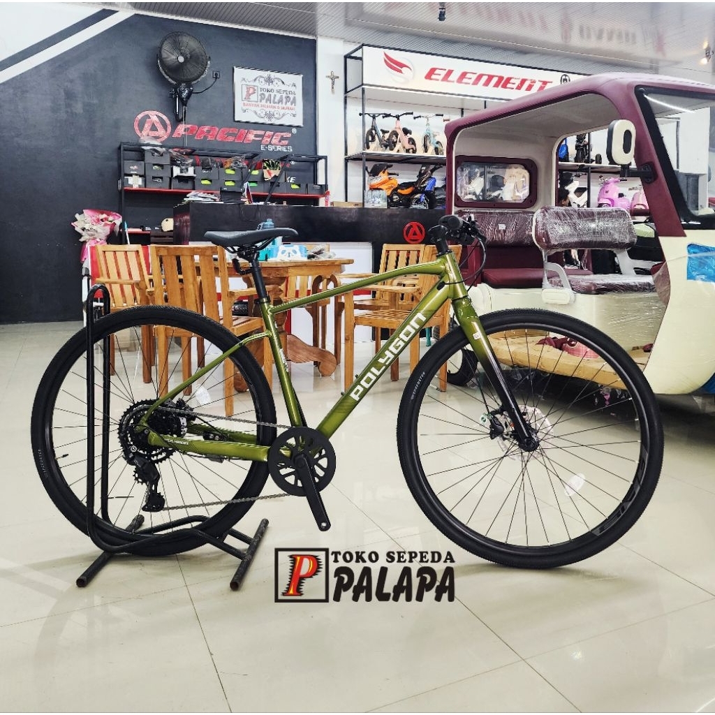MTB 700C POLYGON PATH 3 Sepeda Gunung Hybrid Gravel 3.0