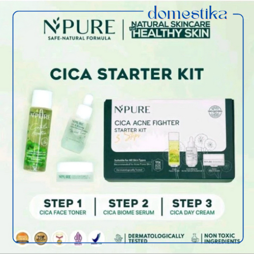 -DOMESTIKA-  Npure Cica Acne Fighter Starter Kit (1paket)