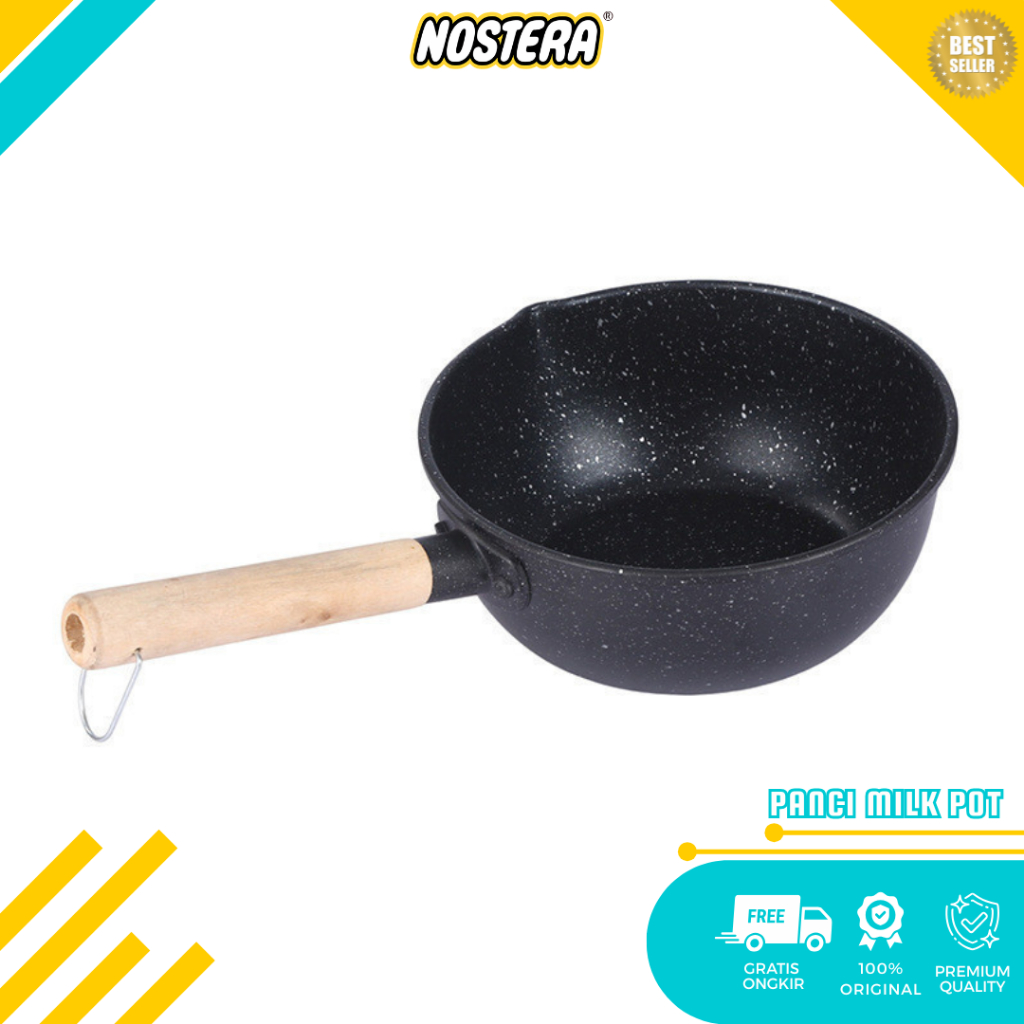 NOSTERA Kitchen Panci Milk Pot Panci Susu Anti Lengket/Panci Mpasi Rebus Enamel Premium Quality