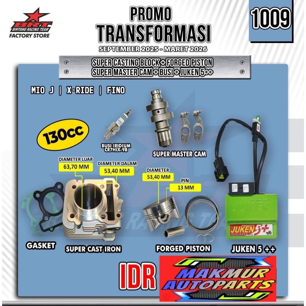 Paket Bore Up Mio J/Jupiter Z1 BRT-Bintang Racing Team