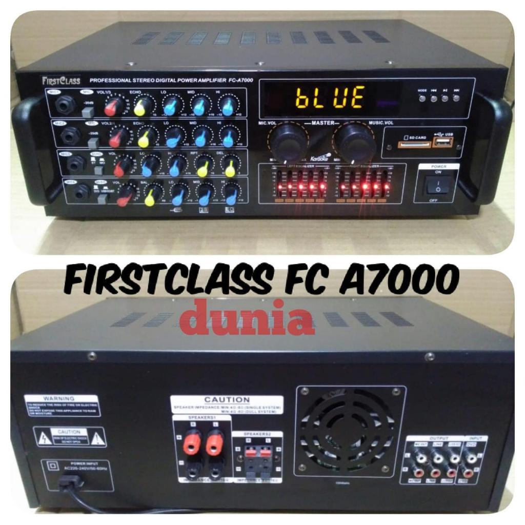 Amplifier Karaoke FIRSTCLASS FC A 7000 Bluetooth - USB - SD Card