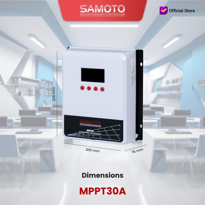 PALET KAYU. Samoto Solar Charger Controller MPPT30 MPPT30A MPPT 30A 12V 24V Original Garansi Resmi