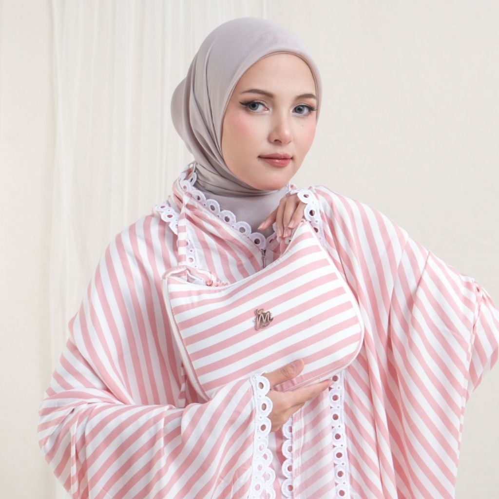 MUKENA KALISHA VISCOSE STRIPE 2IN1 BESTSELLER
