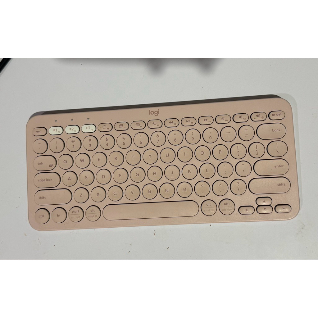 keyboard logitech k380 pink (preloved)