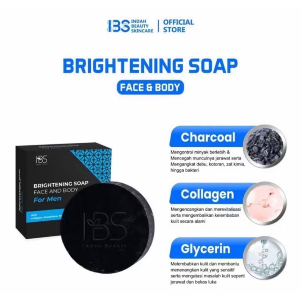 IBS Brightening Soap Face & Body For Men 50gr