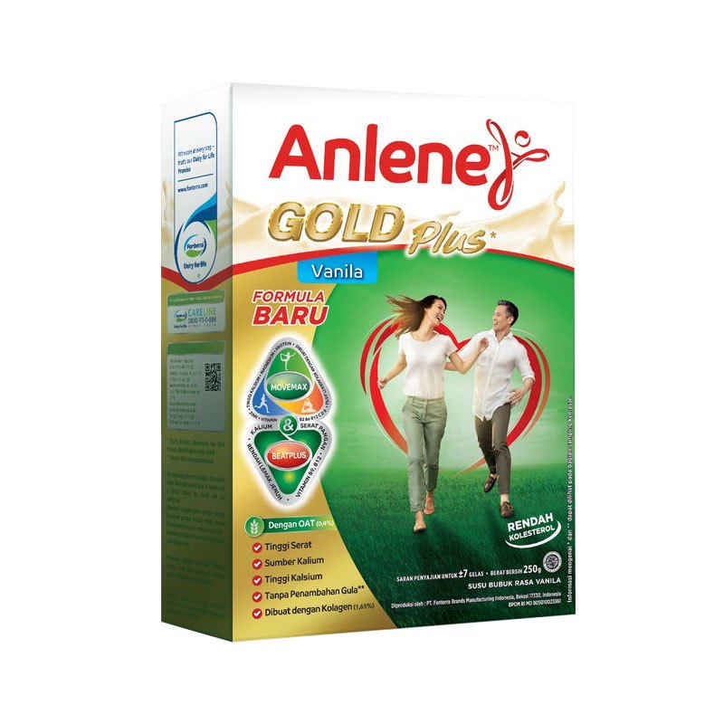 ANLENE GOLD PLUS VANILA 250 GR