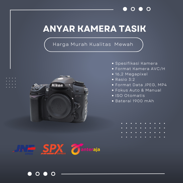 NIKON D7000 BO MULUS BEKAS LIKENEW MURAH