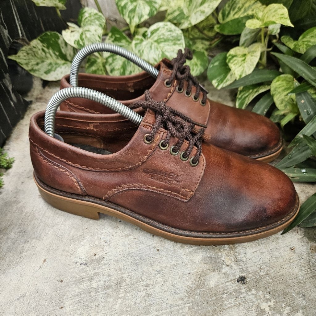 sepatu kulit second camel boots size 41(26cm)