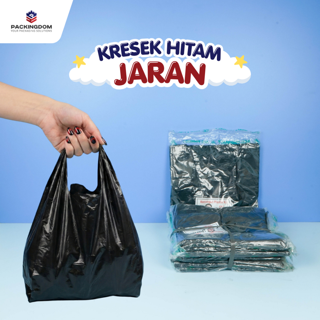 Kresek Hitam Ukuran Kecil - Tas HDPE Hitam Kecil - Kresek Ekonomis Hitam