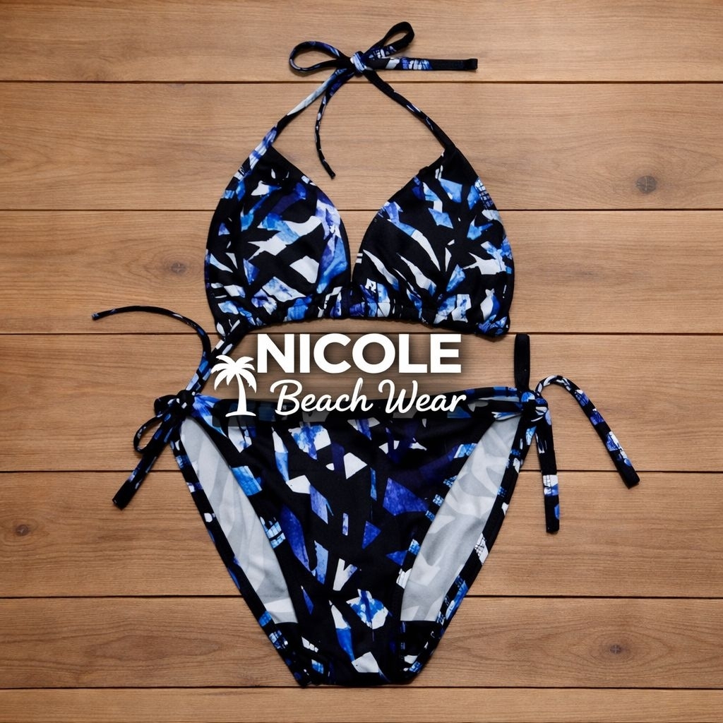 [NICOLE] Bikini Set Pants Bikini Tali Segitiga Bikini Pantai Baju Renang Wanita