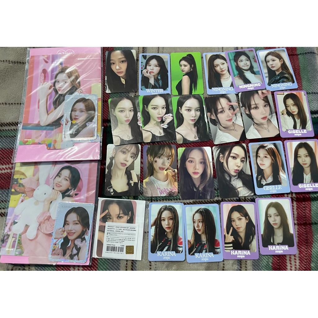 OFFICIAL PC PHOTOCARD AESPA WINTER NINGNING KARINA GISELLE SMCU AR TICKET PINK CHRISTMAS GOT THE BEA