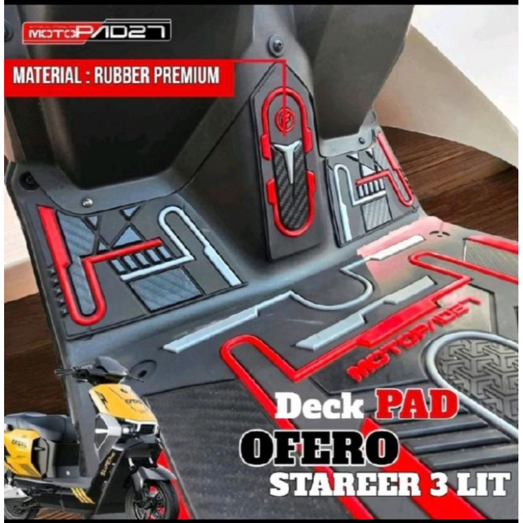 stiker deckpad sepeda listrik OFERO STAREER 3 LIT deckpad OFERO STAREER 3 LIT