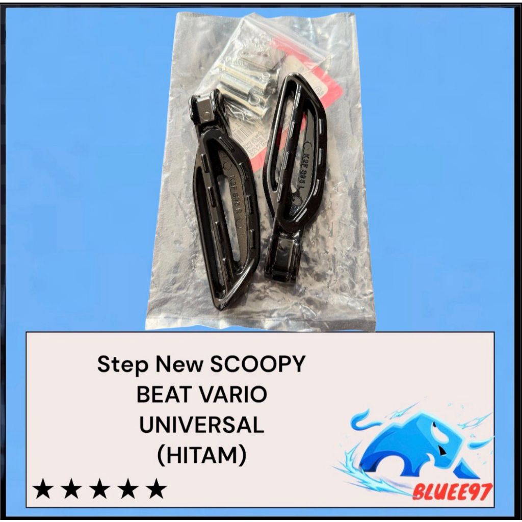 original HITAM FOOTSTEP STEP MODEL SCOOPY NEW UNIVERSAL BEAT VARIO SCOOPY DLL