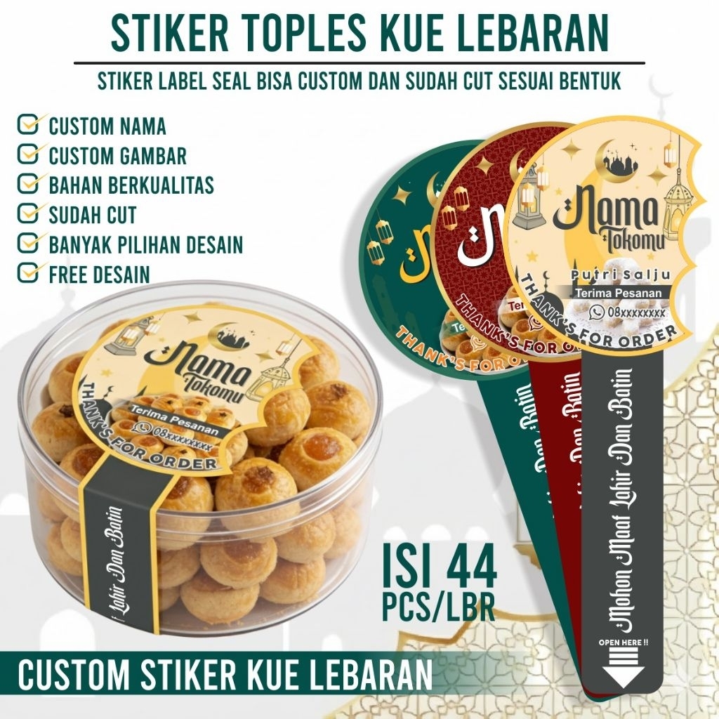 Stiker Lebaran Idul Fitri Sticker Segel Lebaran