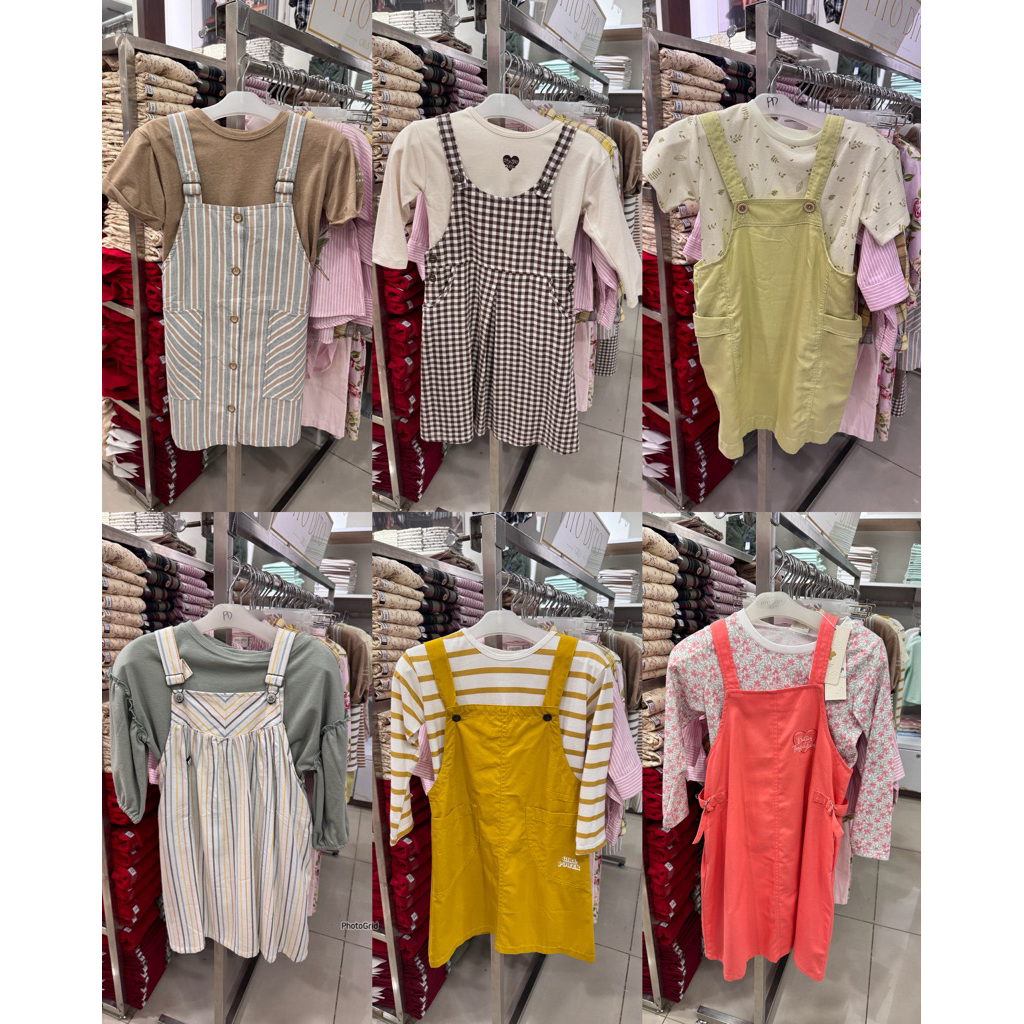 PITO DITO - SALE Set Overall Anak Perempuan (4-14 Tahun)